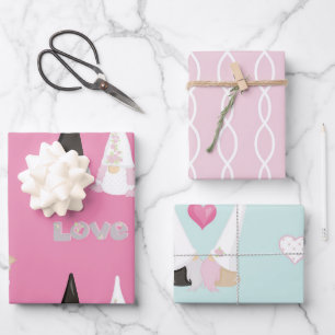 Gnome-Hochzeit Geschenkpapier Set