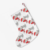 Gnome Holding Cat Paws Kleiner Weihnachtsstrumpf (Rückseite (Hängend))