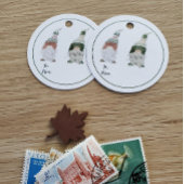 Gnome Holiday-Geschenketiketten Geschenkanhänger
