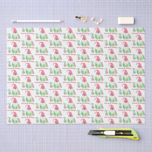 Gnome Holiday Tissue Paper Seidenpapier (Handwerk)