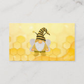 Gnome Honeycomb Diaper Raffle Baby Dusche Visitenkarte (Rückseite)