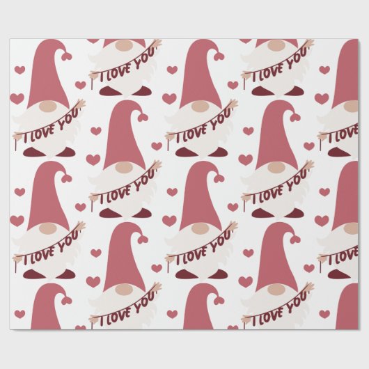 Gnome I Liebe Sie Packpapier (Flach)