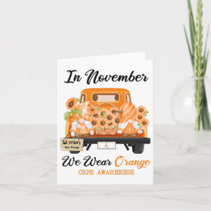 Gnome im November tragen wir Orange Ribbon Crps Aw Karte