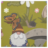 Gnome im Pilzwald Stoff (Muster)