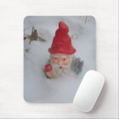 Gnome im Schnee Mousepad (Mit Mouse)