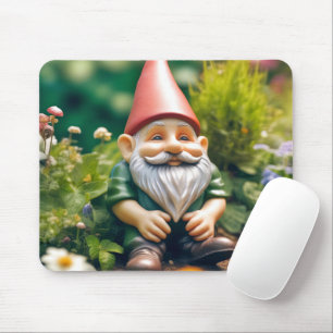 Gnome im Sommergarten Mousepad