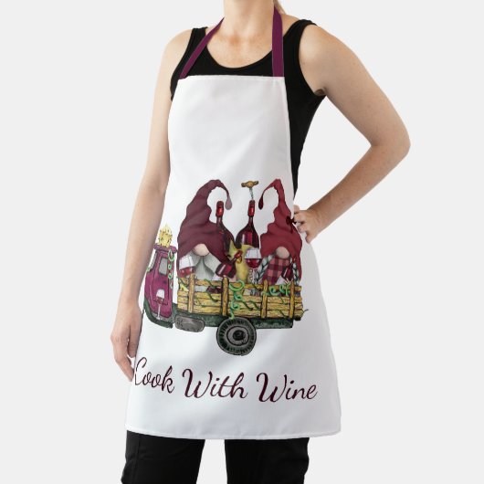 Gnome im Weinkeller Ich koche mit Wein Schürze (InSitu)