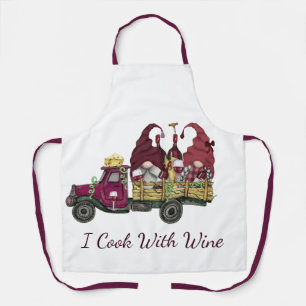 Gnome im Weintransporter I Koche mit Wein Schürze