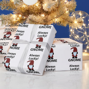 Gnome Immer glücklich Gnome Geschenkpapier