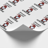 Gnome Immer glücklich Gnome Geschenkpapier (Ecke)