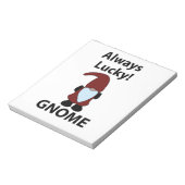 Gnome Immer glücklich Gnome Notizblock (Rotiert)
