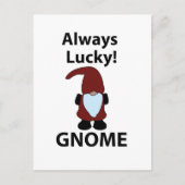 Gnome Immer glücklich Gnome Postkarte (Vorderseite)