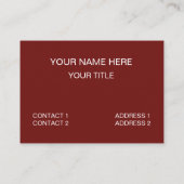 Gnome Immer glücklich Gnome Visitenkarte (Rückseite)