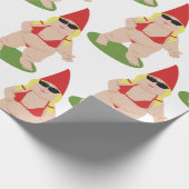 Gnome in Bikini Geschenkpapier (Ecke)