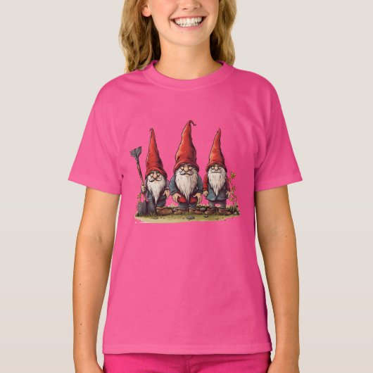 Gnome in Bloom: Frühling T-Shirt (Vorderseite)