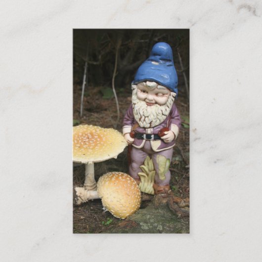 Gnome in der Garten-Visitenkarte Visitenkarte (Vorderseite)