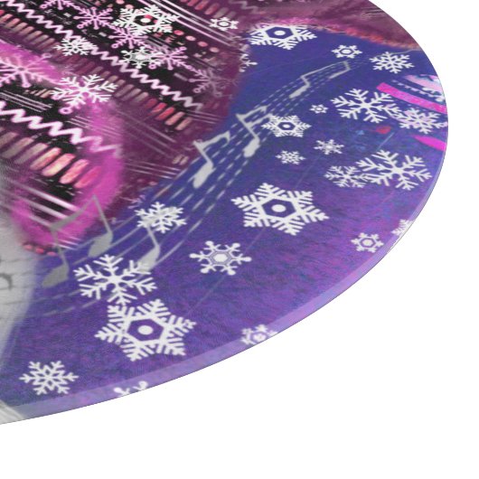 Gnome in der Lila Weihnachtsabteilung Schneidebrett (Ecke)