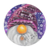 Gnome in der Lila Weihnachtsabteilung Schneidebrett (Vorderseite)