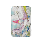 Gnome in der Schneewasserfarbe Badematte (Vorderseite Vertikal)