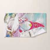 Gnome in der Schneewasserfarbe Badhandtuch Set (Handtuch)