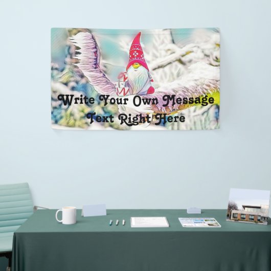 Gnome in der Schneewasserfarbe Banner (Messeveranstaltung)