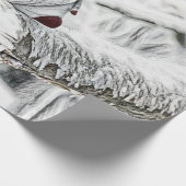 Gnome in der Schneewasserfarbe Geschenkpapier (Ecke)