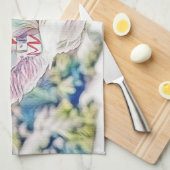 Gnome in der Schneewasserfarbe Geschirrtuch (Viertel Falte)