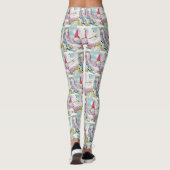 Gnome in der Schneewasserfarbe Leggings (Rückseite)