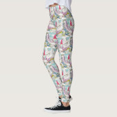 Gnome in der Schneewasserfarbe Leggings (Links)