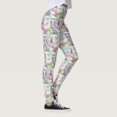 Gnome in der Schneewasserfarbe Leggings (Rechts)