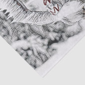 Gnome in der Schneewasserfarbe Seidenpapier (Ausschnitt)