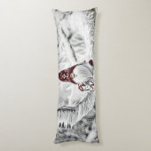 Gnome in der Schneewasserfarbe Seitenschläferkissen (Rückseite (Vertikal))