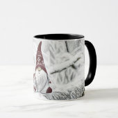 Gnome in der Schneewasserfarbe Tasse (VorderseiteRechts)