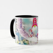 Gnome in der Schneewasserfarbe Tasse (Vorderseite Links)