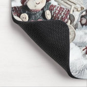 Gnome in einer Winterlandschaft-Mauspad Mousepad (Ecke)
