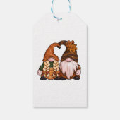 Gnome in Herbst Erntedank Colors Vielen Dank Geschenkanhänger (Rückseite)