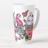 Gnome in Liebe mit  Milchtasse (Rechte Ecke)