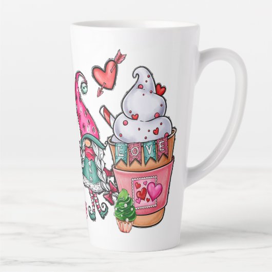 Gnome in Liebe mit  Milchtasse (Rechts)