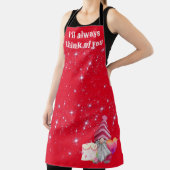 Gnome in love with rainbow heart schürze (InSitu)