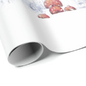 GNOME IN SCHNEE BEDECKTE WALDWÄLDER-WRAP GESCHENKPAPIER (Rolleneckpunkt)