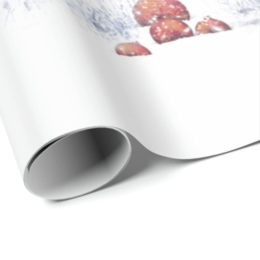 GNOME IN SCHNEE BEDECKTE WALDWÄLDER-WRAP GESCHENKPAPIER (Rolleneckpunkt)