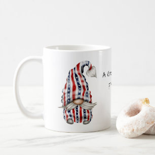 Gnome in Stars n Streifen Bekleidung Kaffeetasse