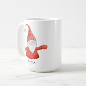 Gnome Individuelle Name Red Christmas Kaffeetasse (Vorderseite Links)