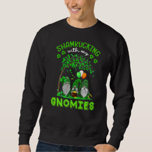 Gnome Irish Shamrocking mit meinen Gnomies St Patr Sweatshirt