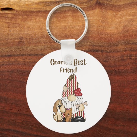 Gnome ist der beste Freund Schlüsselanhänger (Vorderseite)