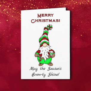 Gnome ist dort, wo der Kaffee ist Niedliche Weih Karte