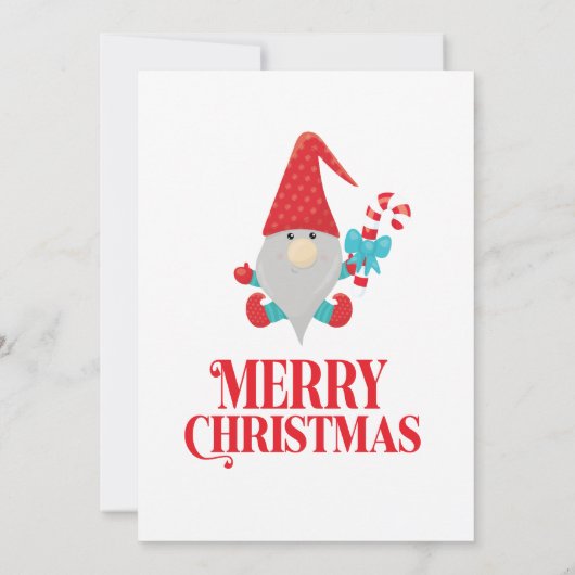 Gnome Jingle Mingle Fun Christmas Party Einladung (Rückseite)