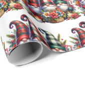 Gnome Joy for Holidays Geschenkpapier (Rolleneckpunkt)