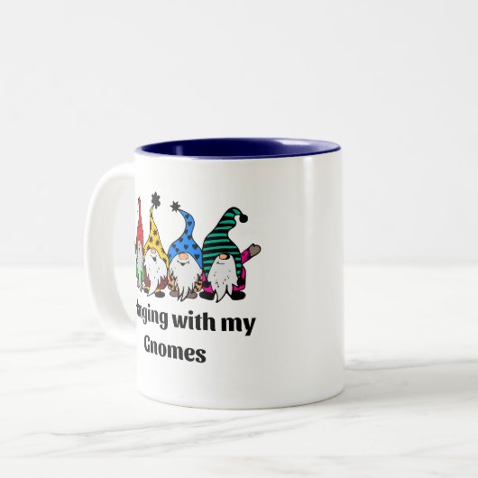 Gnome-Kaffee-Tasse Zweifarbige Tasse (Vorderseite Links)