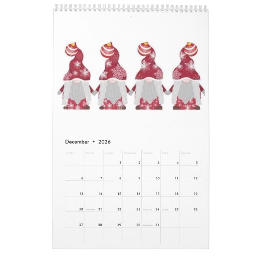 Gnome Kalender (Dez 2026)